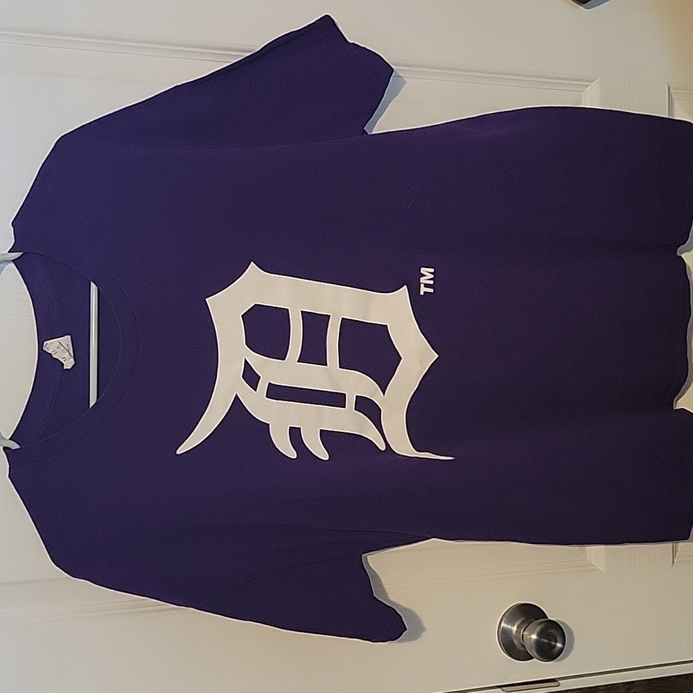 DETROIT TIGERS PURPLE  SHORT SLEEVE T SHIRT
